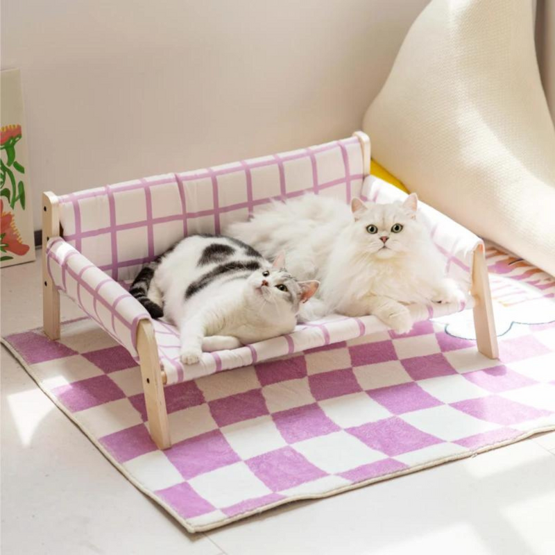 Wooden Elevated Pet Sofa Bed