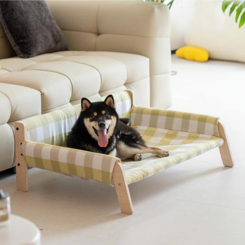 Wooden Elevated Pet Sofa Bed